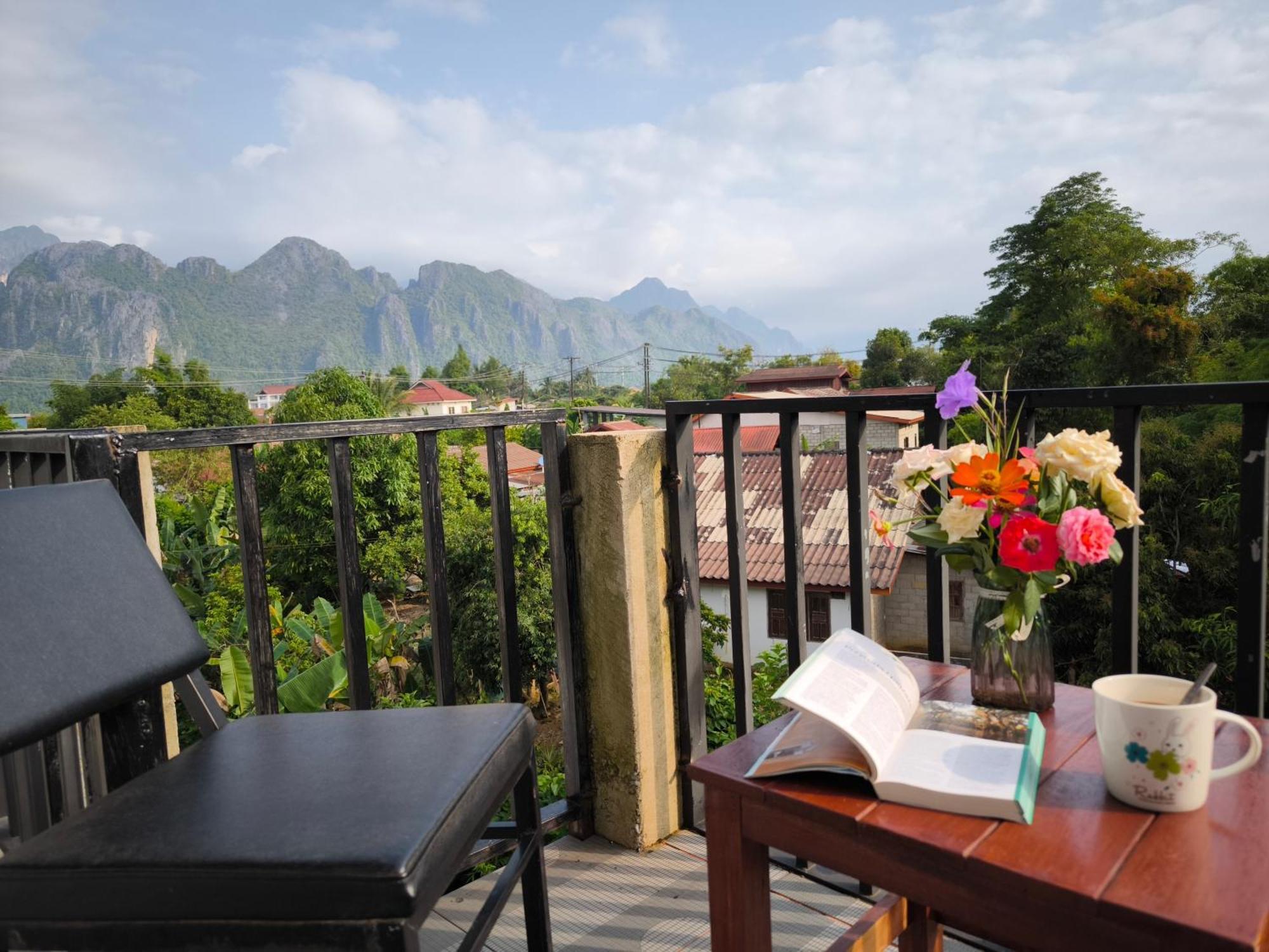 Dok Champa Resort Vang Vieng Buitenkant foto