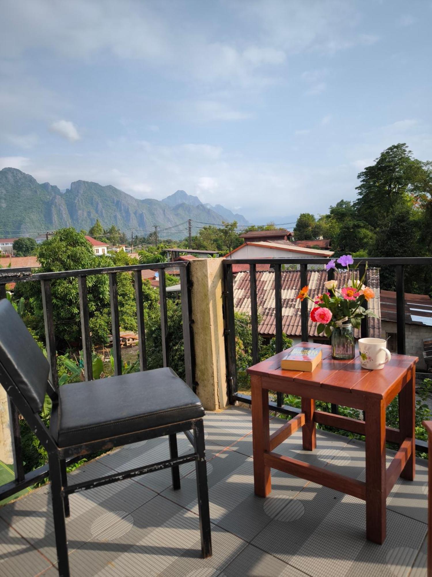 Dok Champa Resort Vang Vieng Buitenkant foto