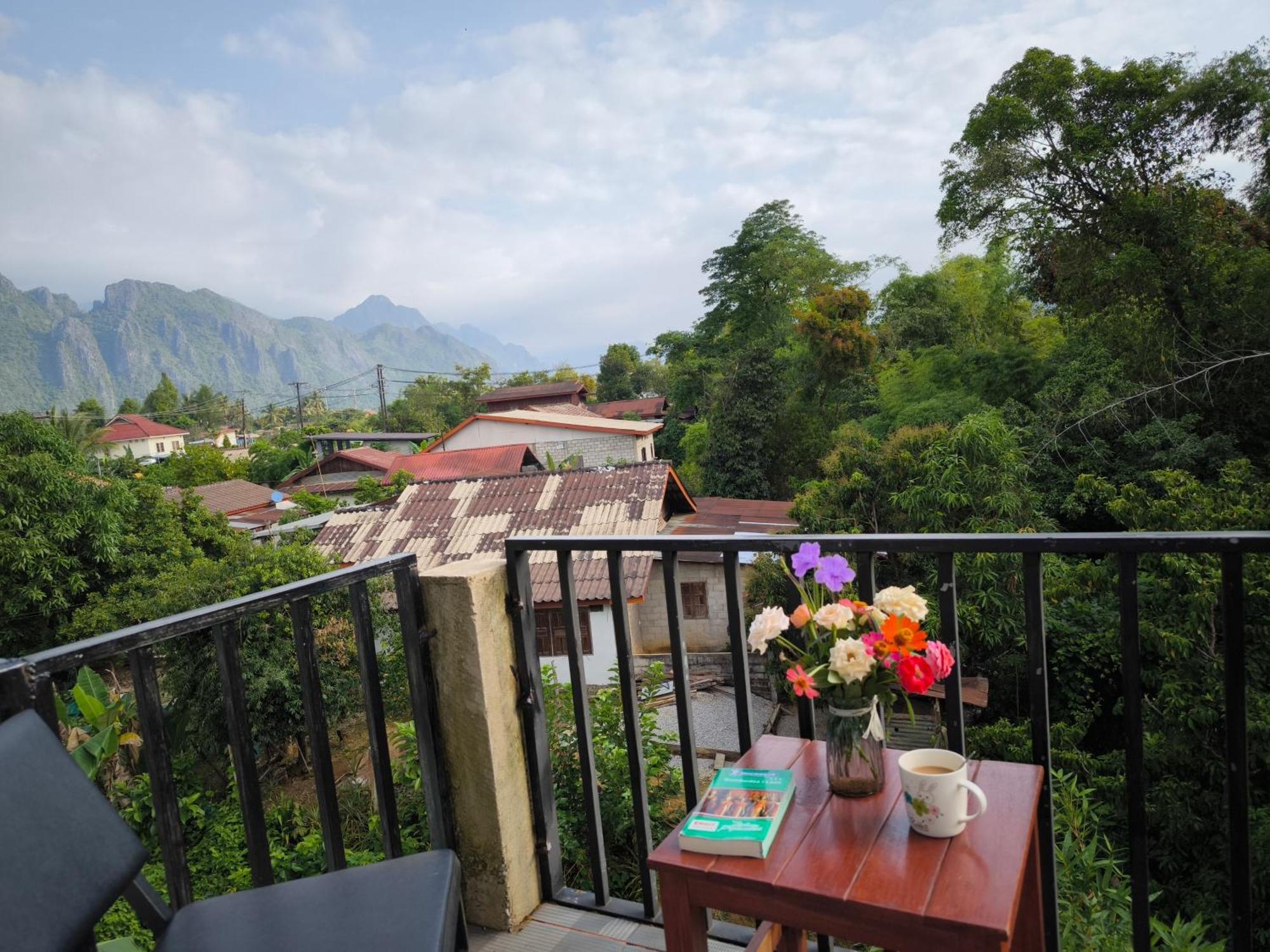 Dok Champa Resort Vang Vieng Buitenkant foto