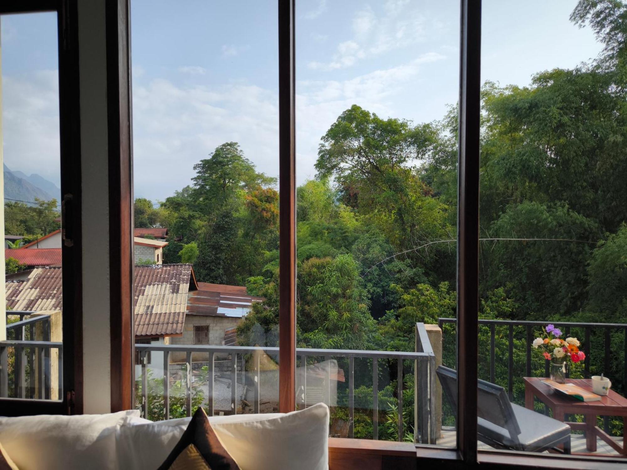 Dok Champa Resort Vang Vieng Buitenkant foto